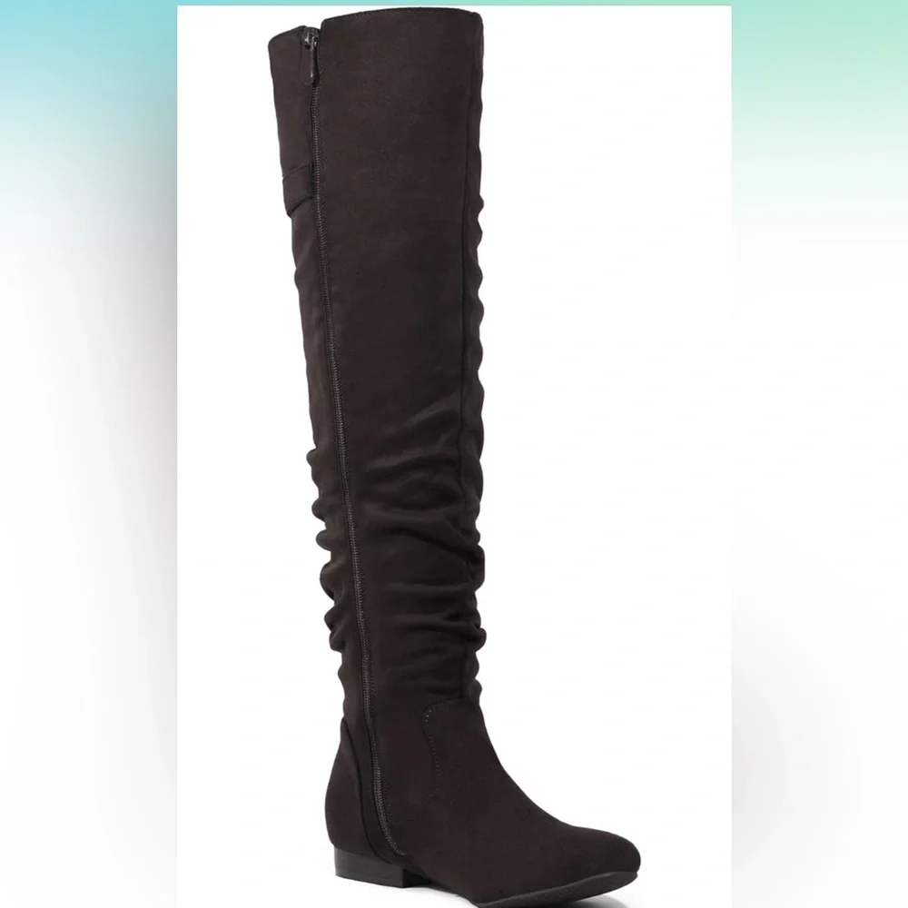 Suede over the knee boots
